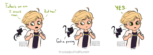 frostedpuffs:some chat/adrien-with-a-tongue-piercing doodles...