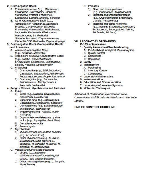 ASCP-MLT Prüfungsinformationen