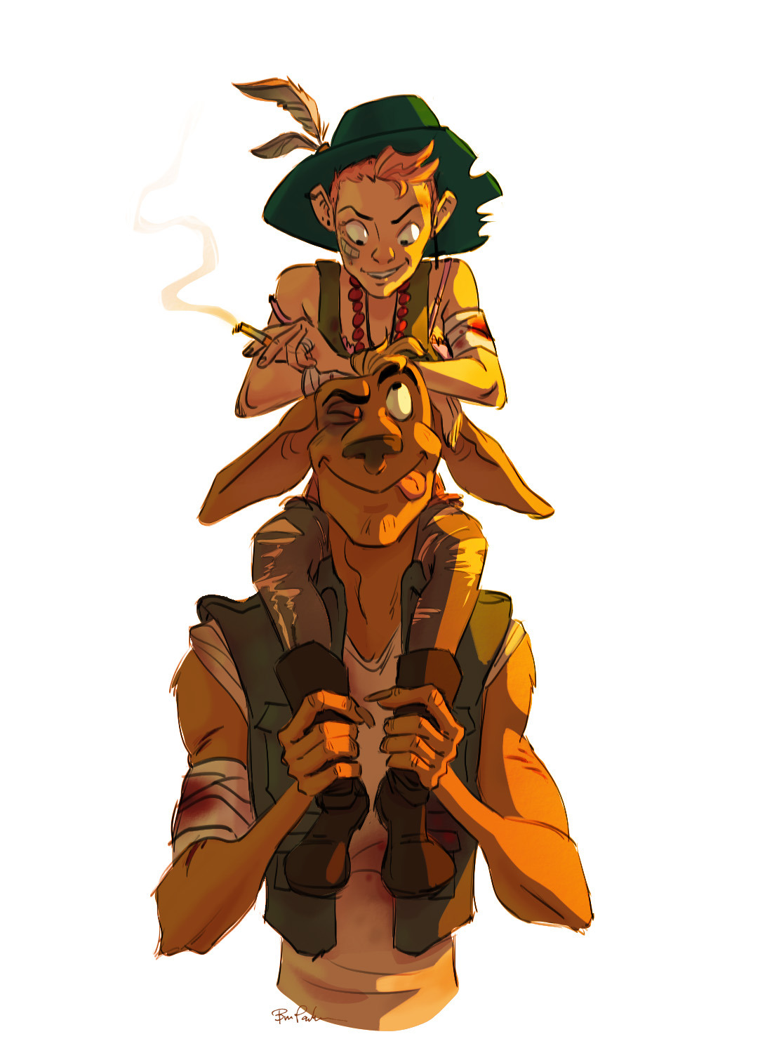 Bree Paulsen Tank Girl And Booga For Sketch Dailies