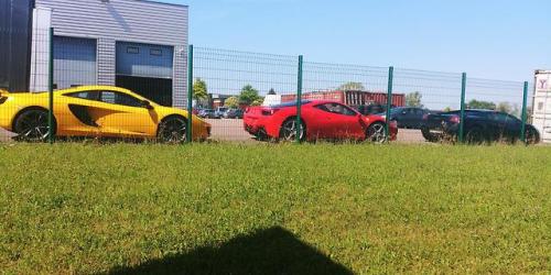 Mclaren, Ferrari and Lamborghini near my work