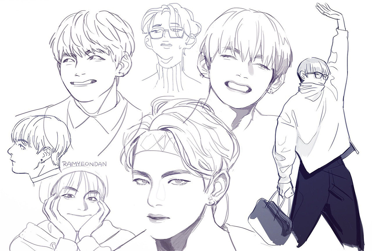  Bts  Doodles  Cute