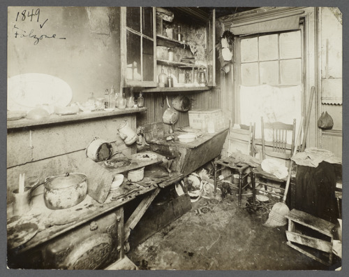 onceuponatown:New York: Tenement housing. Early...