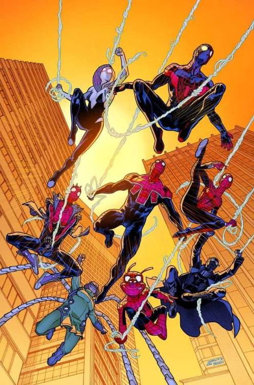 bear1na:Spider-Geddon #1 variant cover by Javier Garron *