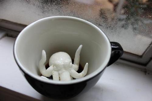 sixpenceee:Creature cups! Cups are handmade, dishwasher safe,...