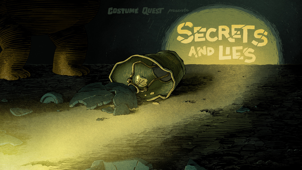 “Secrets and Lies”Episode COQU112 of Costume Quest, based on the game from Double Fine.Title…