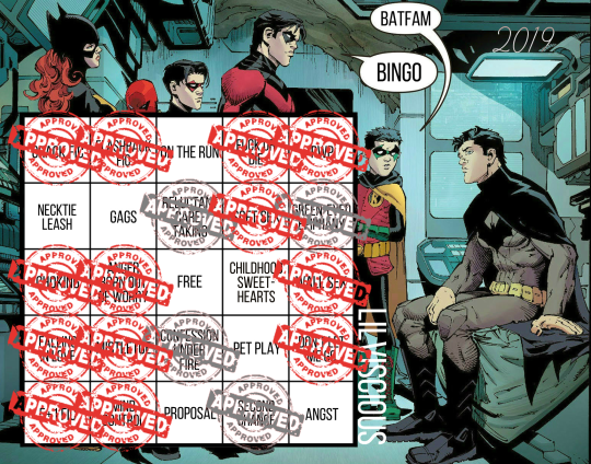 Batfam Bingo 2019 - Lilviscious Masterfile - Lilviscious - Batman - All  Media Types [Archive of Our Own]