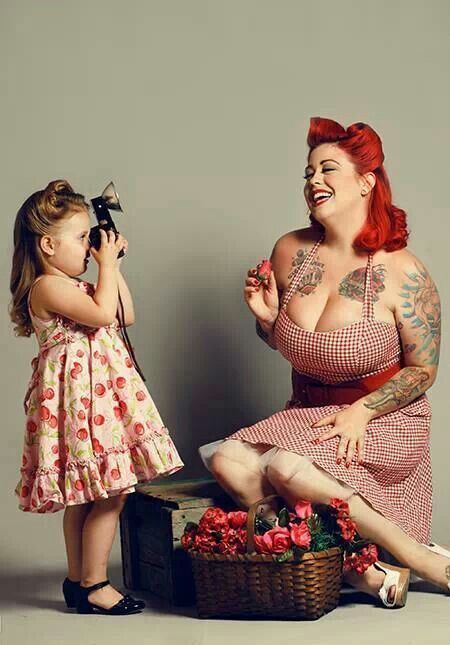 Size never matters when you are a rockabilly Girl. Amazing...