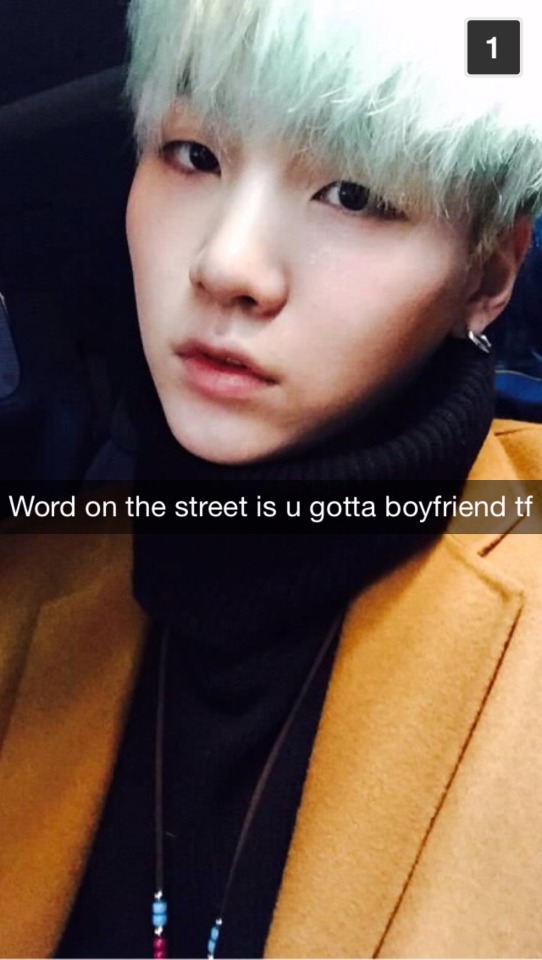 Bts Texts And Snaps — When your brother Suga finds out you’re dating...