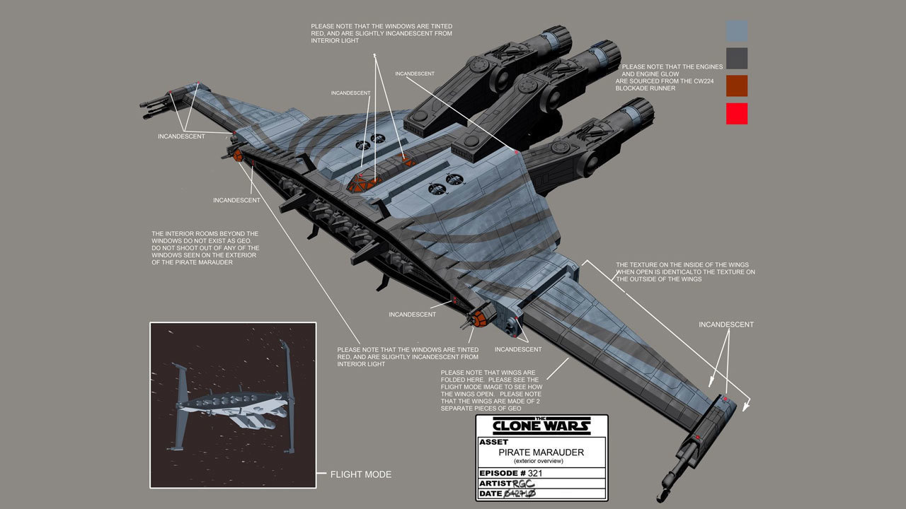 Celebrate the Clone Wars - Concept Art of Starship design of Weequay ...