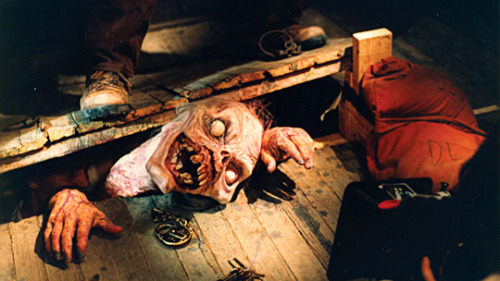 vintagesalt:Behind the scenes of Evil Dead II (dir. Sam Raimi,...