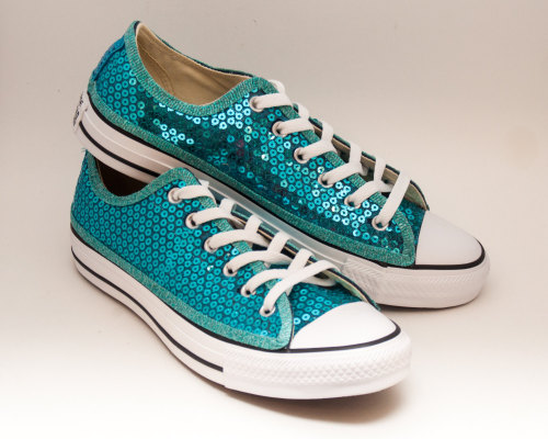 Sequined sneakers by princesspumps on Etsy • So...
