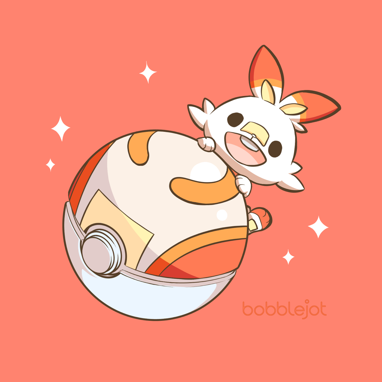 Illustrator Of Cute Things — Gen 8 Starter Series: Scorbunny