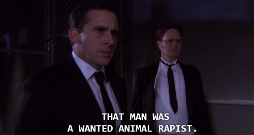 my-middle-name-is-awkward:Michael’s hatred for Toby at its...