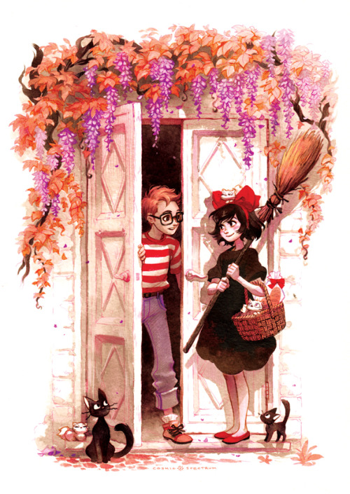 fryingtoilet:I made a new Kiki’s Delivery Service print! One...