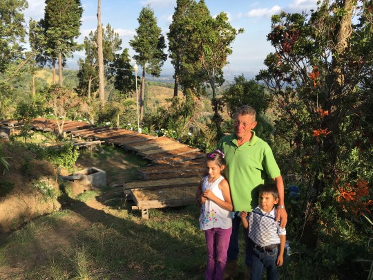 Oscar Mendez on his specialty coffee farm, Genesis, in Costa Rica