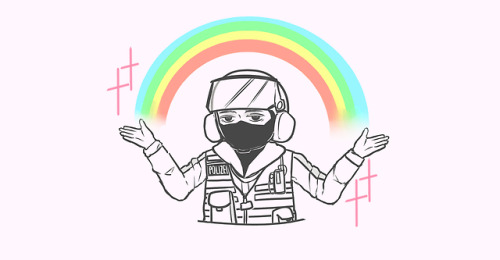 r6s rainbow six siege bandit illustration 落書き
