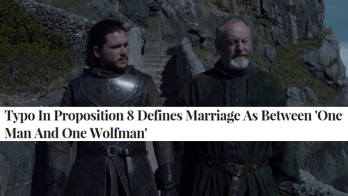 twinge-of-cosmicangst:Game of Thrones S7 + The Onion Headlines:...