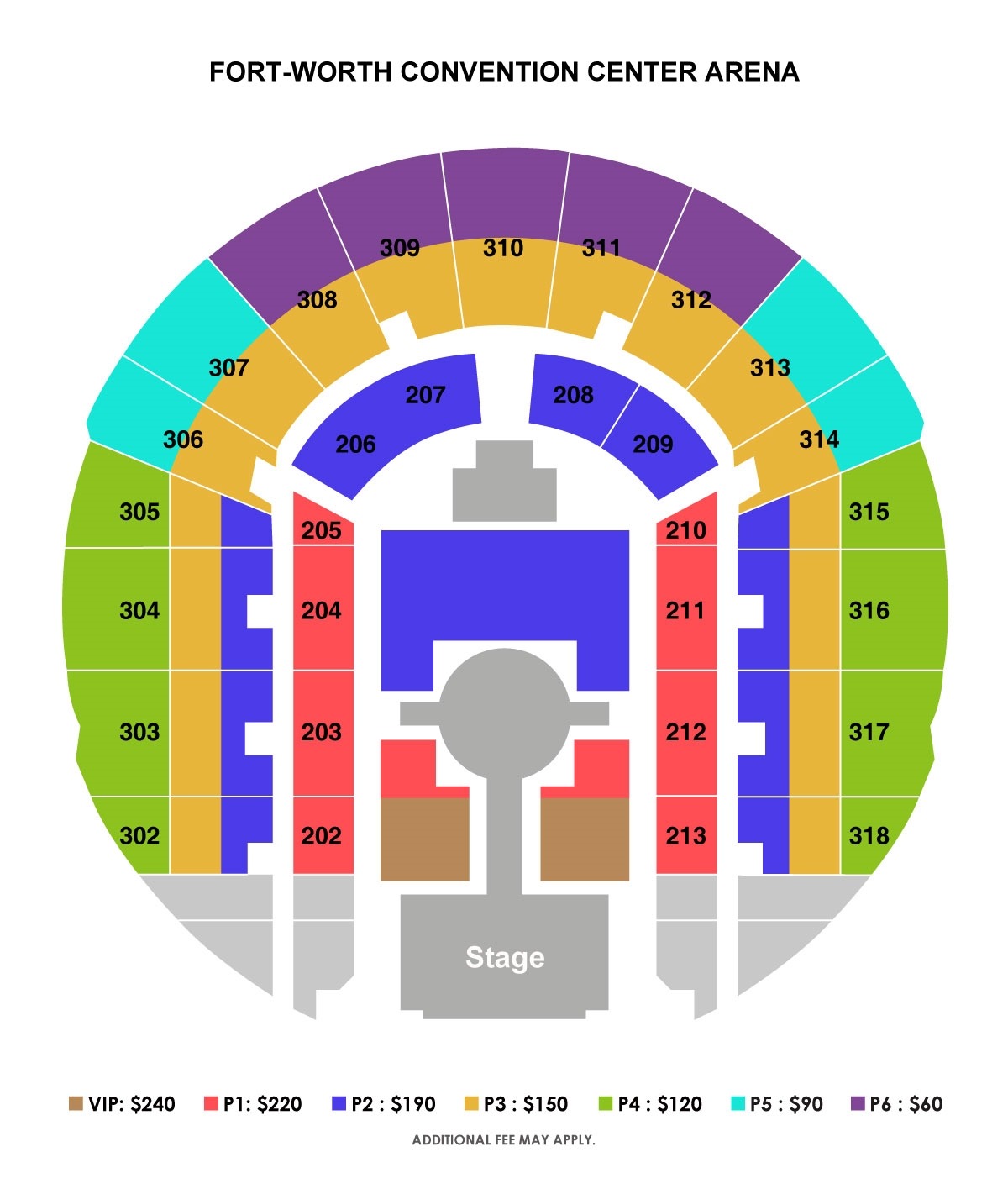 Ft Worth Convention Center Arena Seating Chart