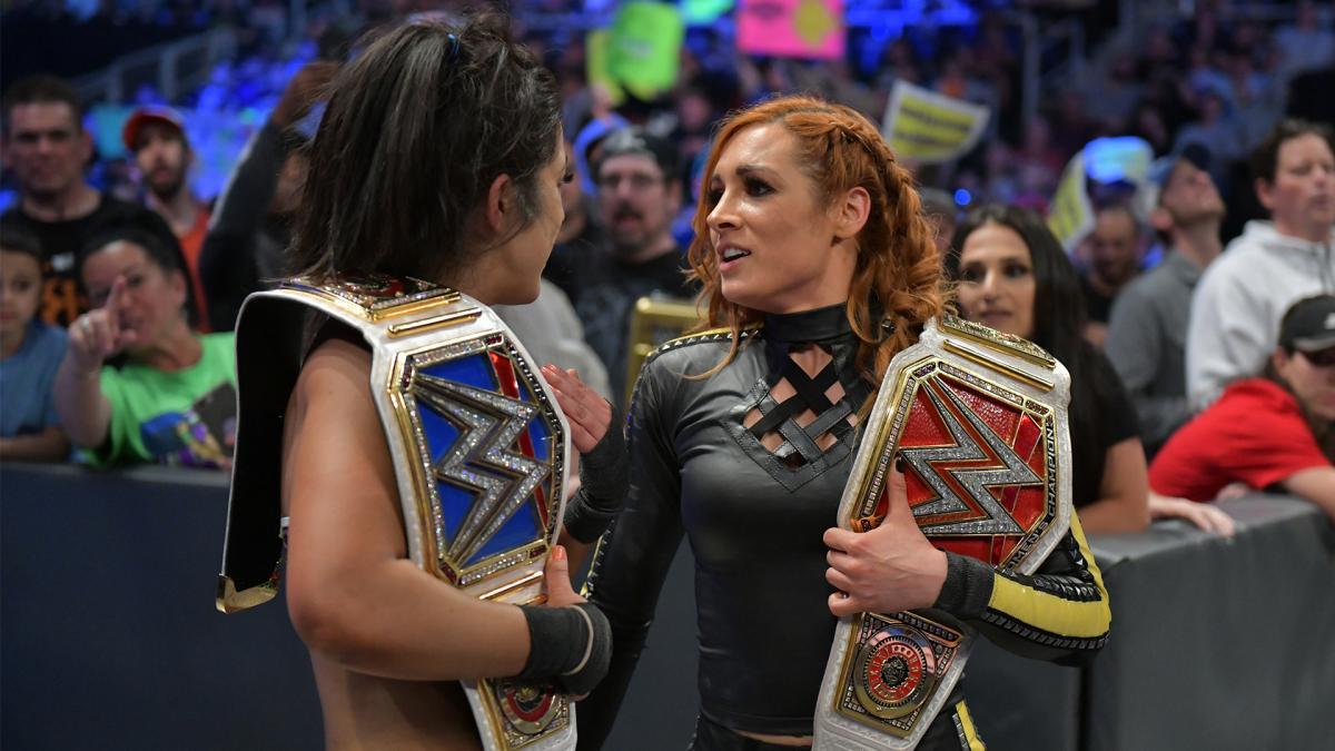 Women of WWE — SmackDown 5/21/19: Becky Lynch & Bayley vs....