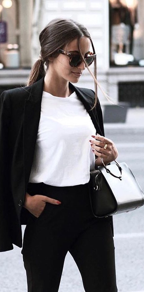 clothes online, high fashion, photo, designer, modeling You can never go wrong with a black and white outfit  Also how chic is this look?  Photo credits: carolinanashtai  _____ . . . . . . . . . . . . . . . , ootd , outfitoftheday , lookoftheday , fashion , fashiongram , style , love , beautiful , currentlywearing , lookbook , wiwt , whatiwore , whatiworetoday , ootdshare , outfit , clothes , wiw , mylook , fashionista , todayimwearing , instastyle , envywear , instafashion , outfitpost , fashionpost , todaysoutfit , fashiondiaries 