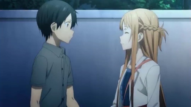 Kirito Asuna Pic Sweet Moments / Source: @sao_anime on Twitter | Sword art, Sword art ... : Unlike most players who have the death animation instantly playing, asuna first starts to fade having time to tell kirito she was sorry before finally going out with a smile.;