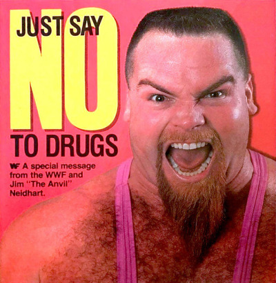 Image result for wwf just say no to drugs