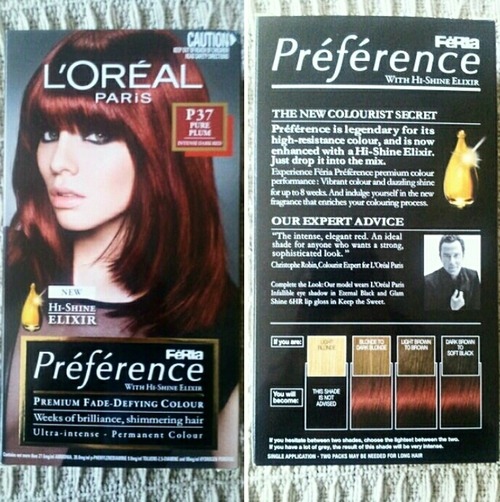 Review L Oreal Feria Paris Preference P37 Pure