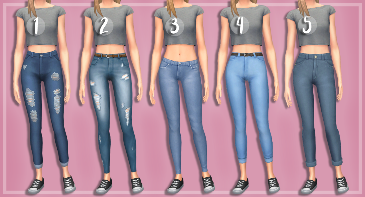 the sims 3 tumblr skinny jeans