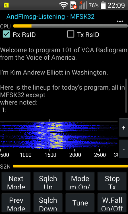 VOA Radiogram — Decoding VOA Radiogram on Android devices