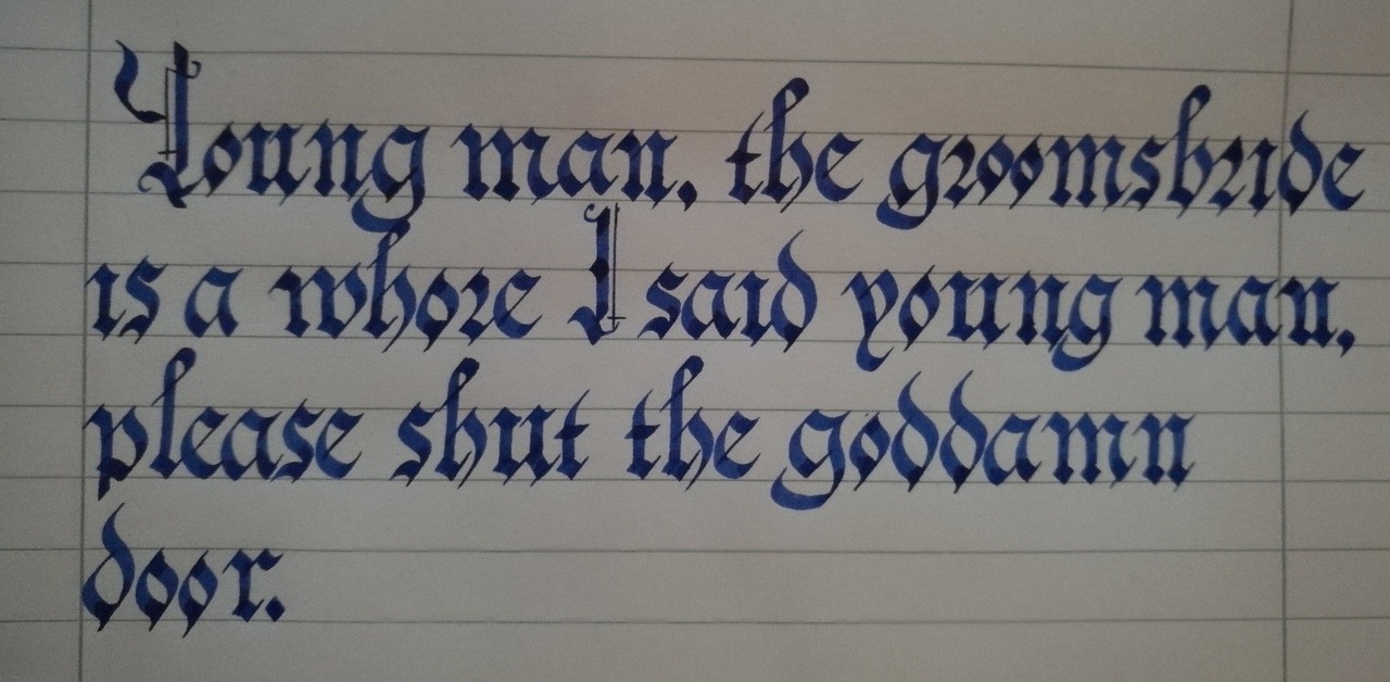 Calligraphy Club This Week S Prompt Is Young Man The