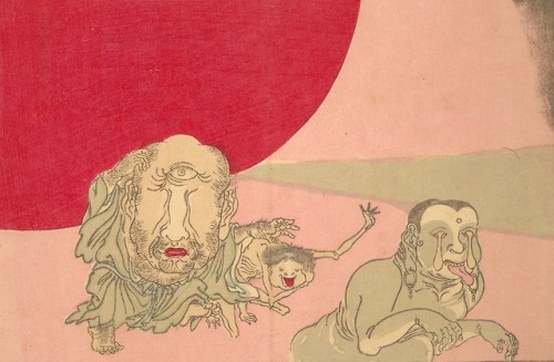 Kawanabe Kyôsai. Pictures of One Hundred Demons. 1890.