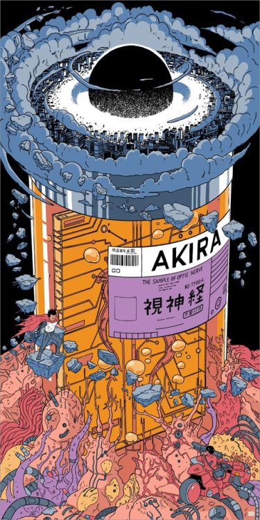 kogaionon:
“ Akira by Laurie Greasley / Tumblr / Twitter / Store
12" x 24" screen print with fluorescent ink, edition of 135. Available HERE.
”
