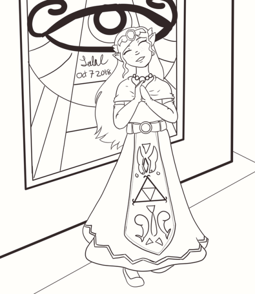 talasdoodles:Day 7; Princess ZeldaGame; Legend of Zelda Minish...