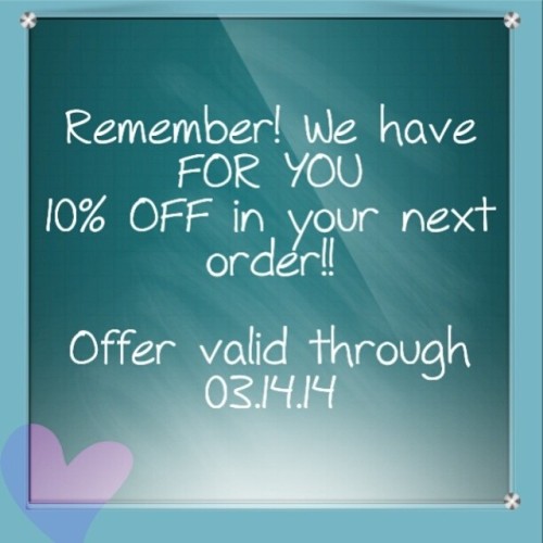 Dear followers, enjoy 10% OFF in your entire...