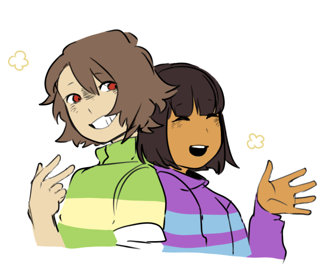 cheer up buttercup | i keep drawing chara’s smiling face the same as...