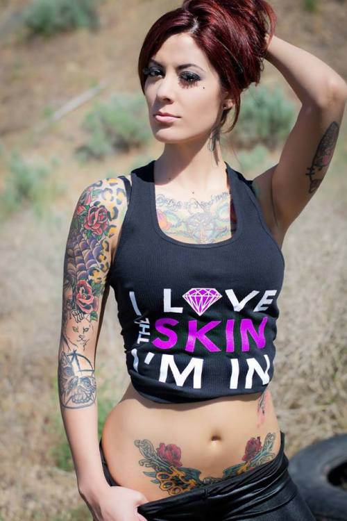 charlienki:Alyssa Mulisha for Inked and Sexy.