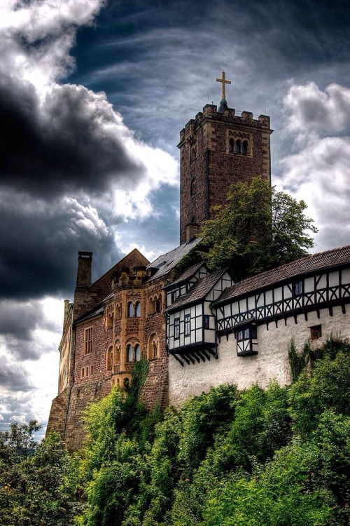 vwillas8:Wartburg Castle - where Martin Luther translated the...