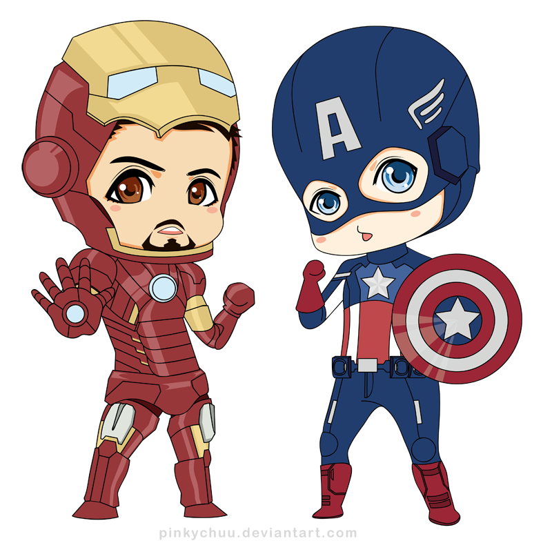 Randomized (chibi iron man and captain america XD have been...)