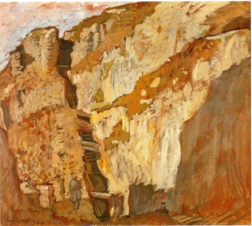 South-front, 1908, Albin Egger-Lienz Medium: canvas