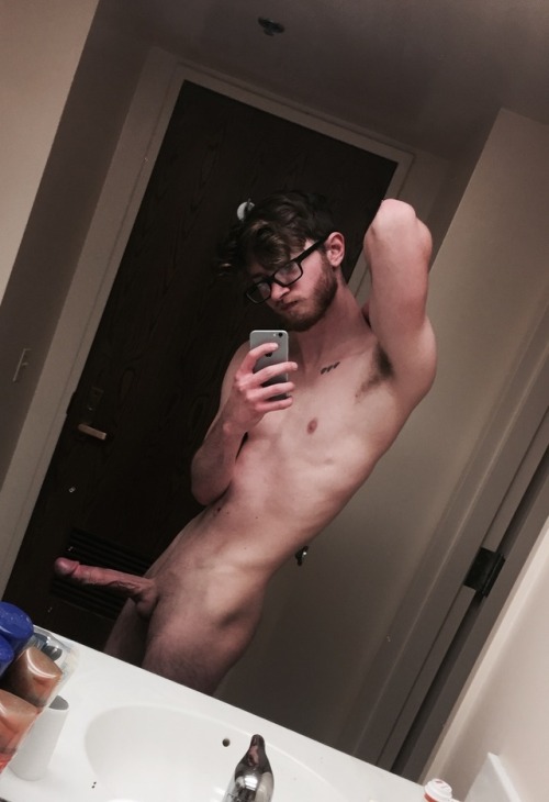 Dorm bathroom nudes are heart-racing cause you never know who...