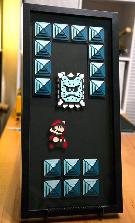 retrogamingblog:Super Mario Paper Art made by artofwillpigg