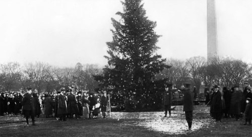 Calvin Coolidge lights the first National Christmas Tree,… – World History Facts