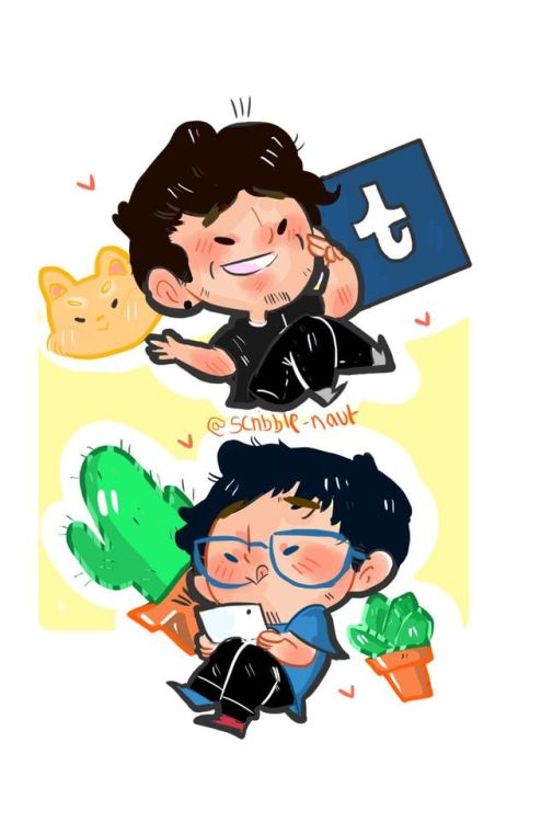 scribble-naut:Dan and Phil!