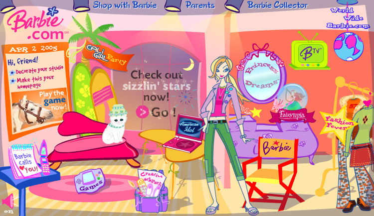 old barbie website