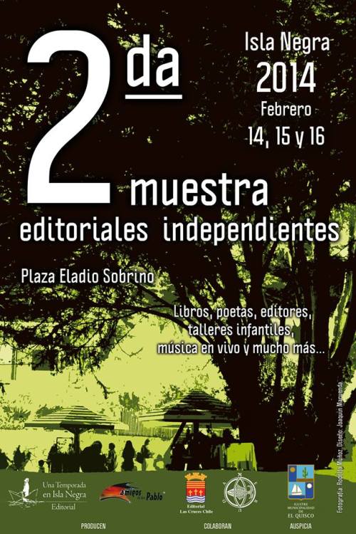 Segunda Feria de Editoriales Independientes, en Isla Negra....