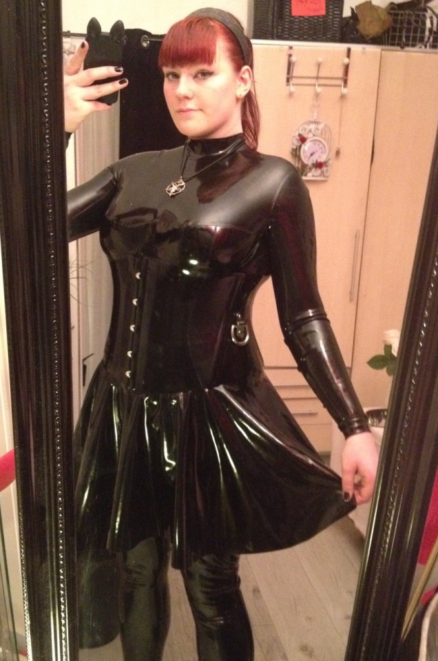 Untitled Latexfairy Got A Latex Corset Yesterday D