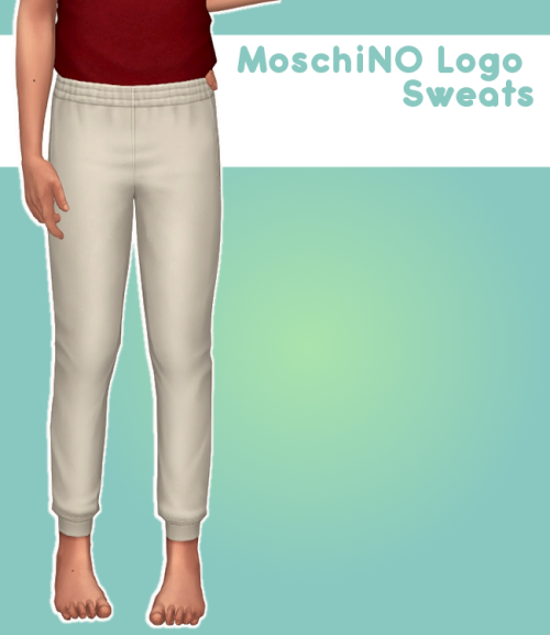 stephanine-sims:- ̗̀ MoschiNO Logo Sweats  ̖́-The Moschino...