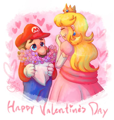 Mario And Peach Fanart | Sante Blog