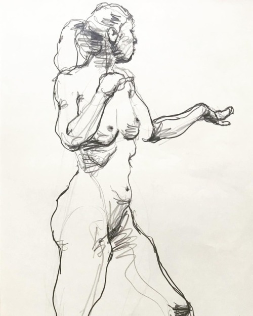 Female nude drawing/Pencil＜6min＞#art #dessin #drawing...