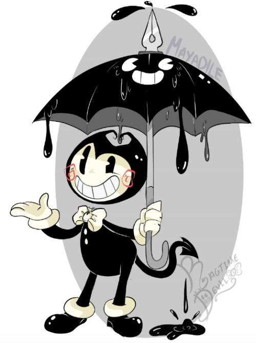 Puddles is like my OC thats an umbrella that Bendy has LOL Bendy And The Ink Machine Ink Doods Puddles